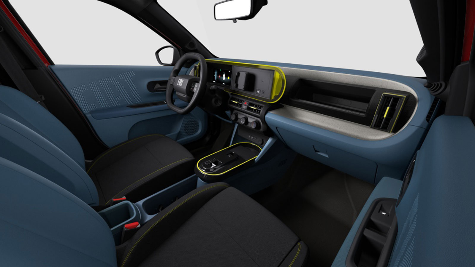 Η βασική έκδοση Pop του Fiat Grande Panda έχει βάση τοποθέτησης smartphone στο κέντρο του ταμπλό.