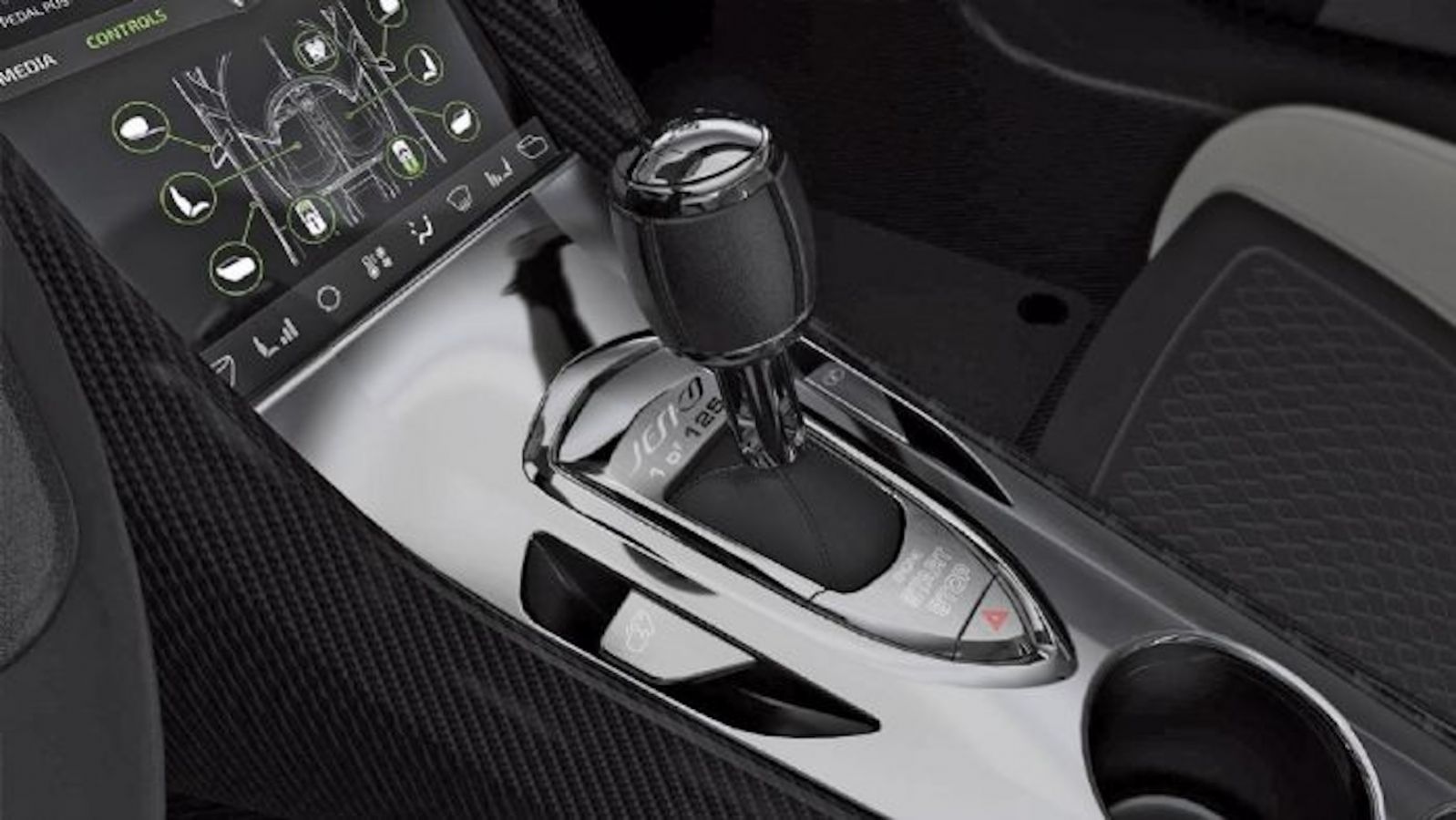 Ο επιλογέας ταχυτήτων του Koenigsegg Jesko