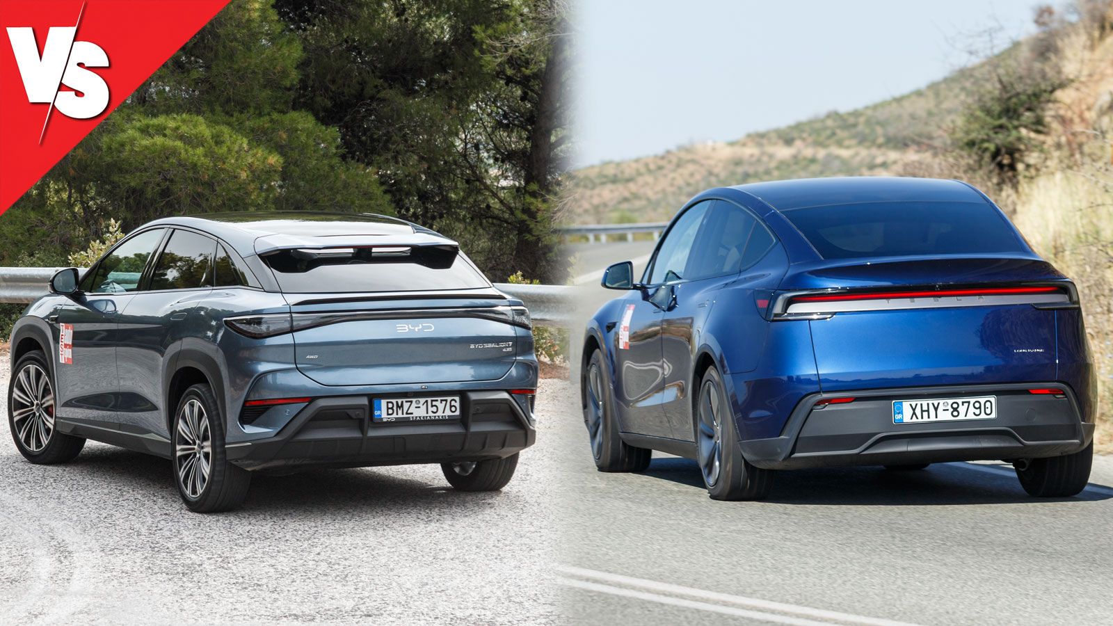 Ποιο ηλεκτρικό μεσαίο SUV: BYD Sealion 7 AWD Excellence ή Tesla Model Y LR RWD;
