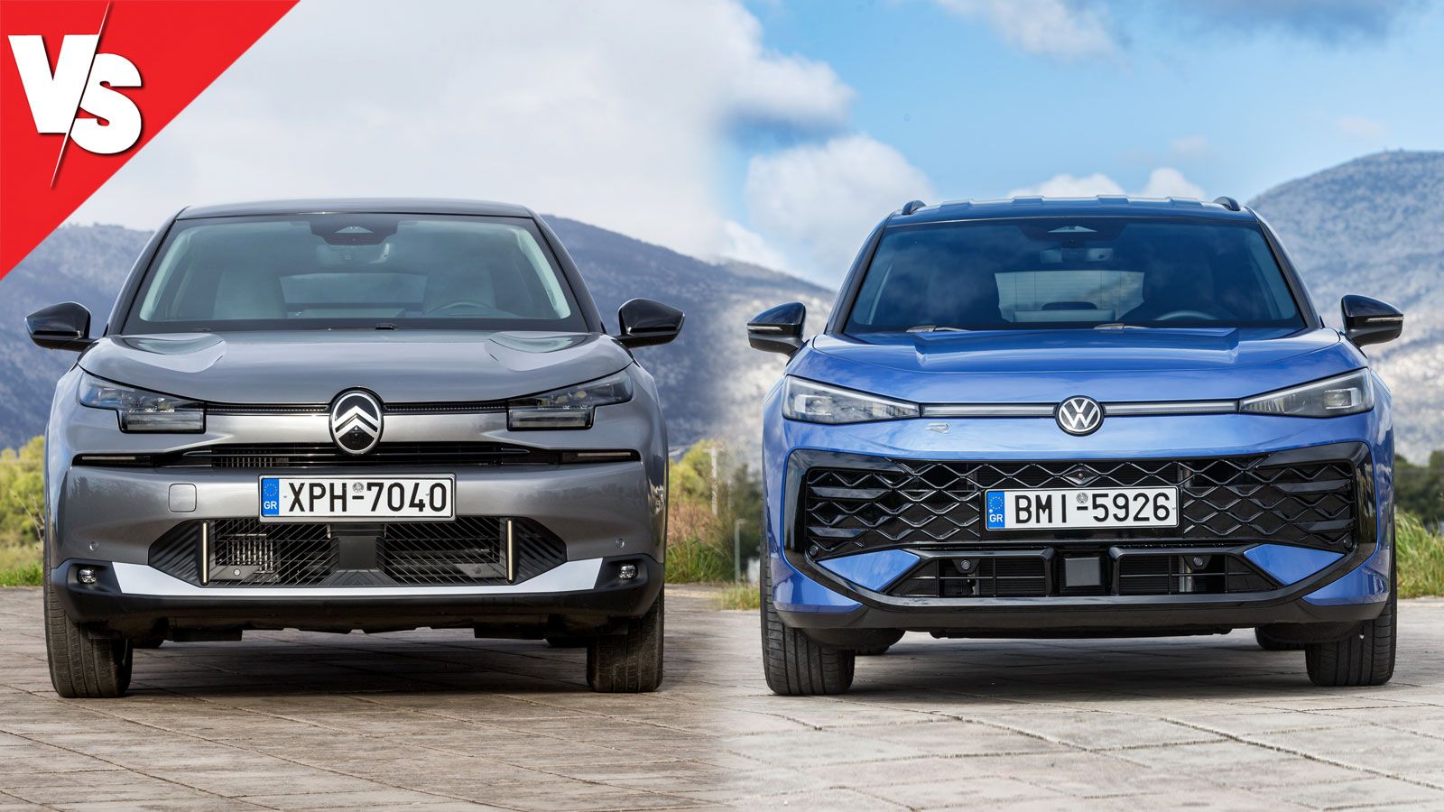 Citroen C4 & Volkswagen T-Roc σε μούρες - μάσκα