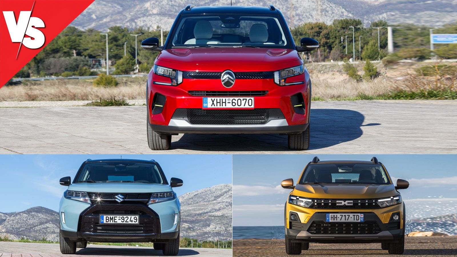 Μικρά SUV με καλή τιμή: Citroen C3, Dacia Sandero Stepway & Suzuki Vitara