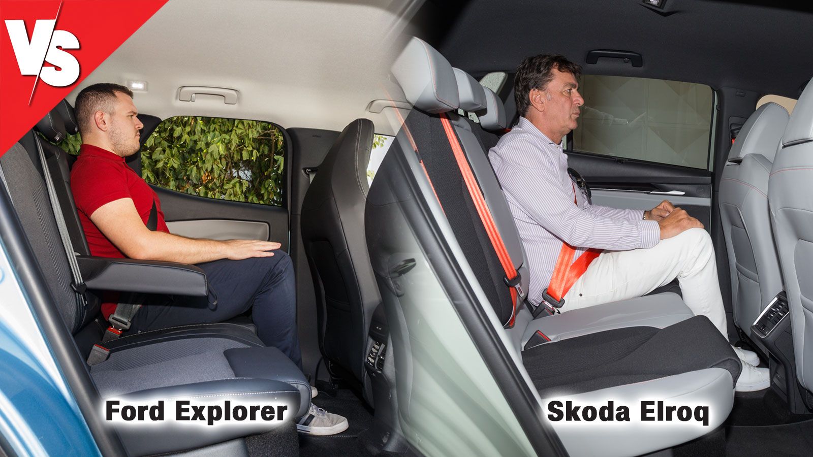 Το Ford Explorer προσφέρει ελαφρώς μεγαλύτερο αέρα για τα πόδια των πίσω επιβατών και μεγαλύτερο εσωτερικό πλάτος, ενώ το Elroq έχει περισσότερο χώρο 