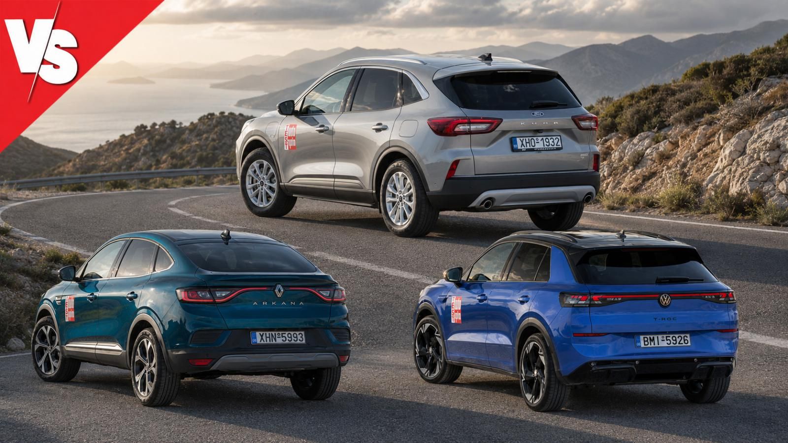 Στα ίδια λεφτά ποιο SUV: Ford Kuga, Renault Arkana ή Volkswagen T-Roc;