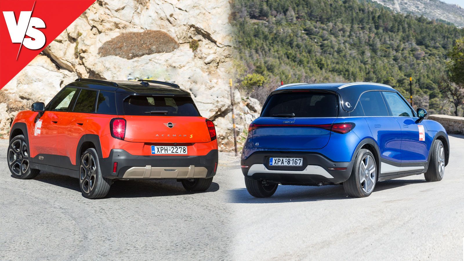 MINI Aceman SE Vs smart #1: Premium & μοντέρνα ηλεκτρικά SUV πόλης