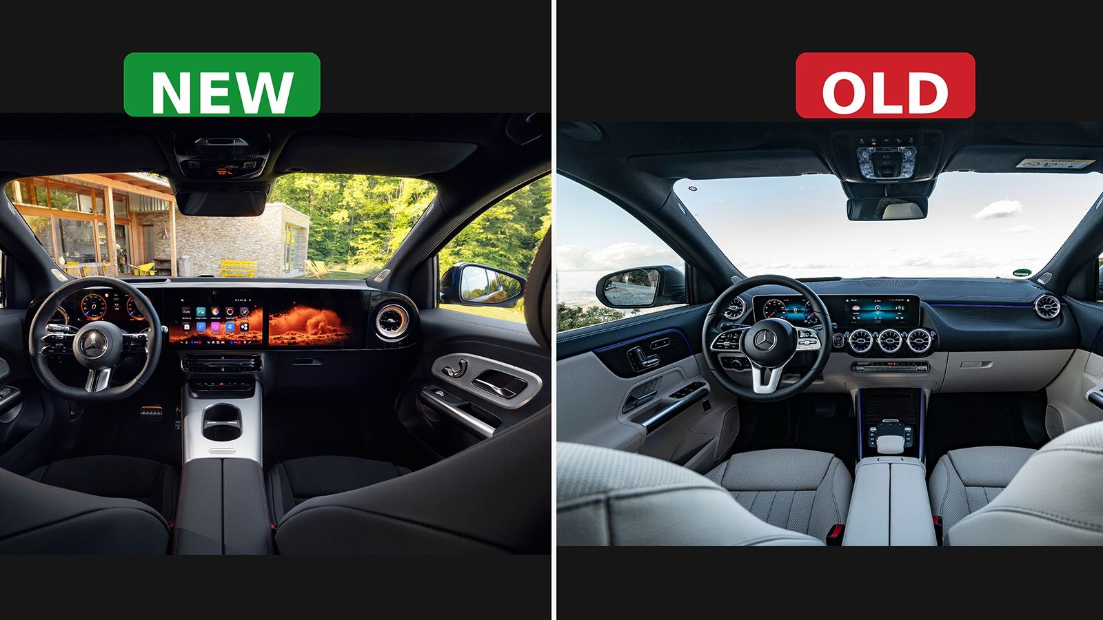 Mercedes GLA New vs Old interior
