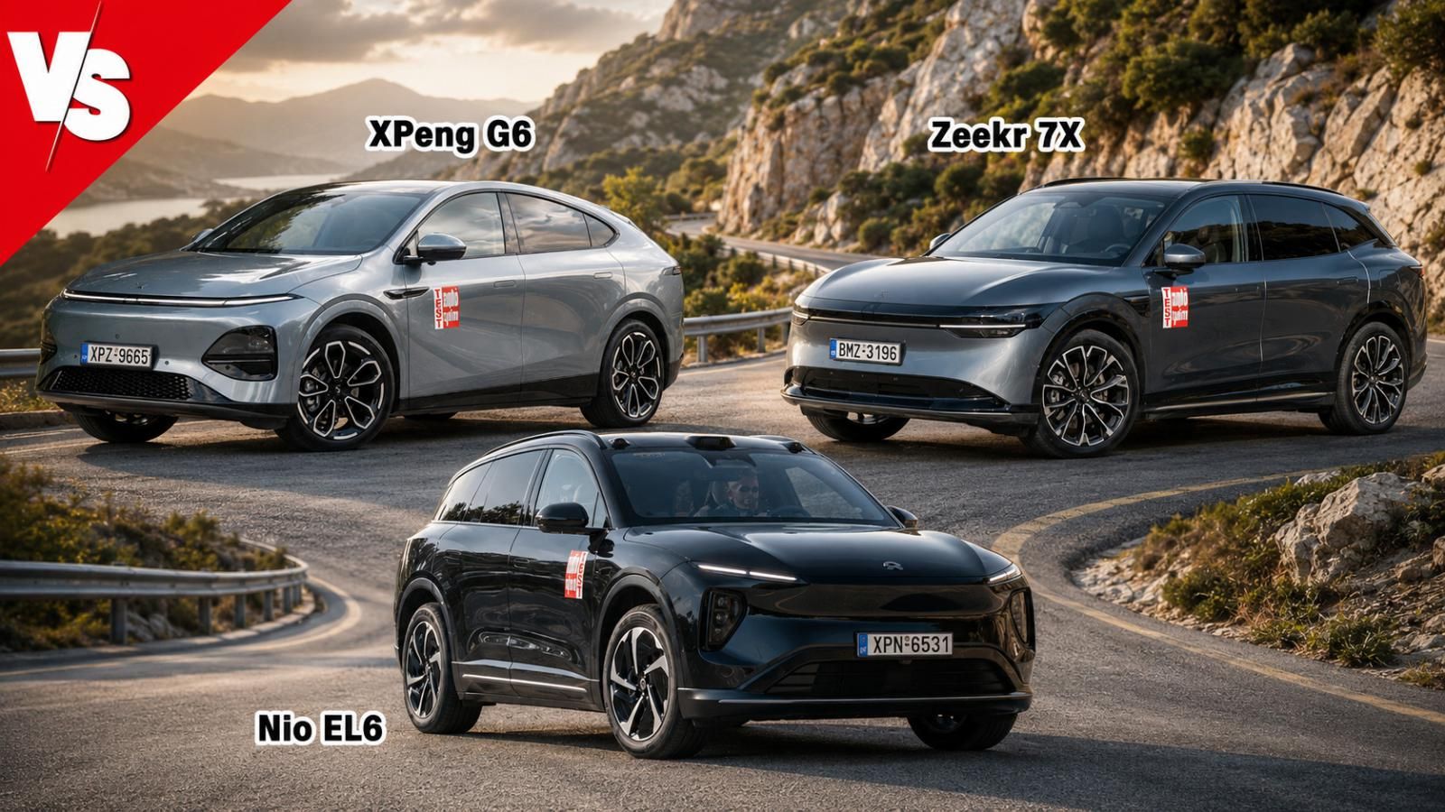 Premium ηλεκτρικά D-SUV των νέων μαρκών: Nio EL6, XPeng G6 & Zeekr 7X
