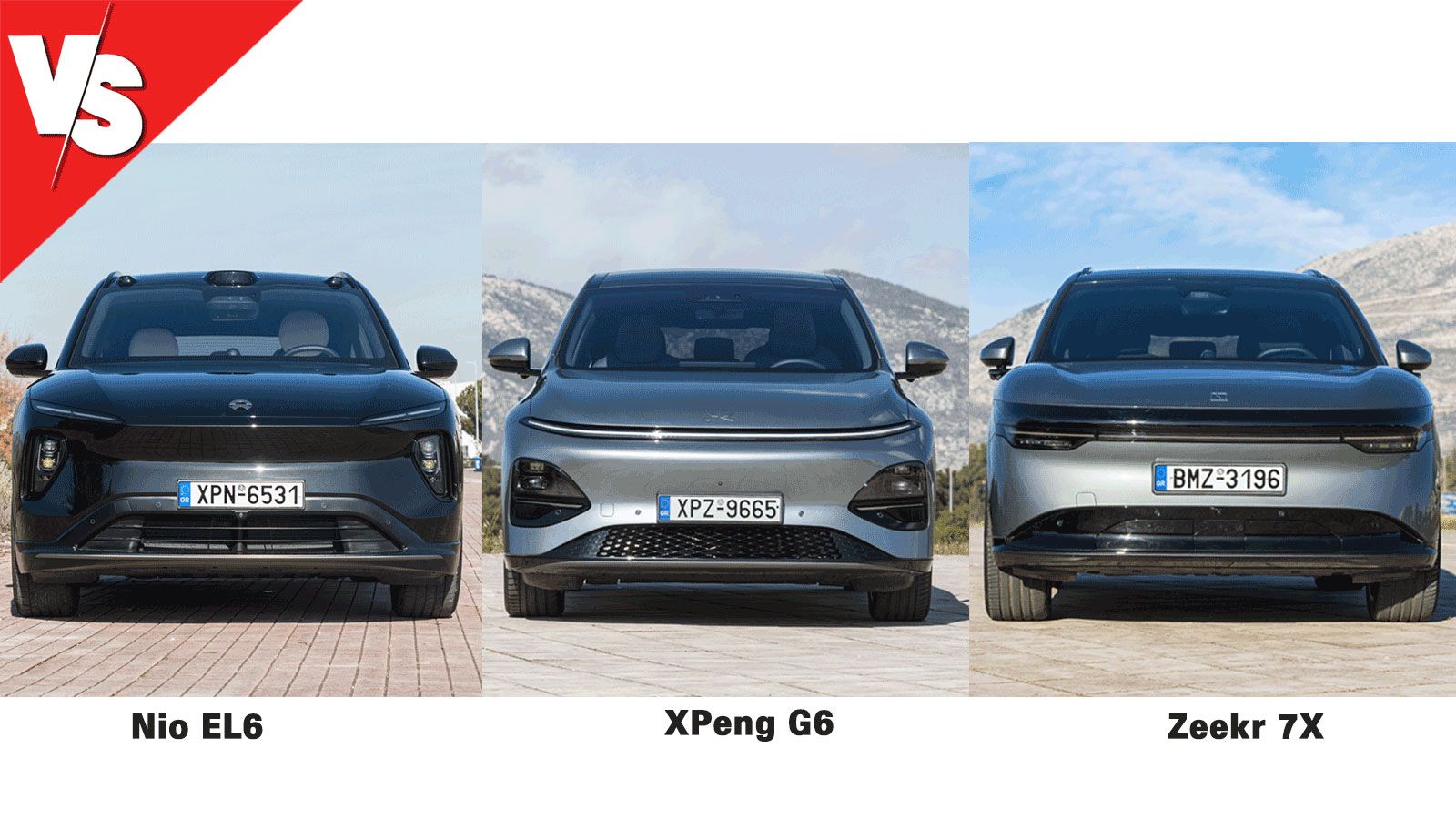 Premium ηλεκτρικά D-SUV των νέων μαρκών: Nio EL6, XPeng G6 & Zeekr 7X