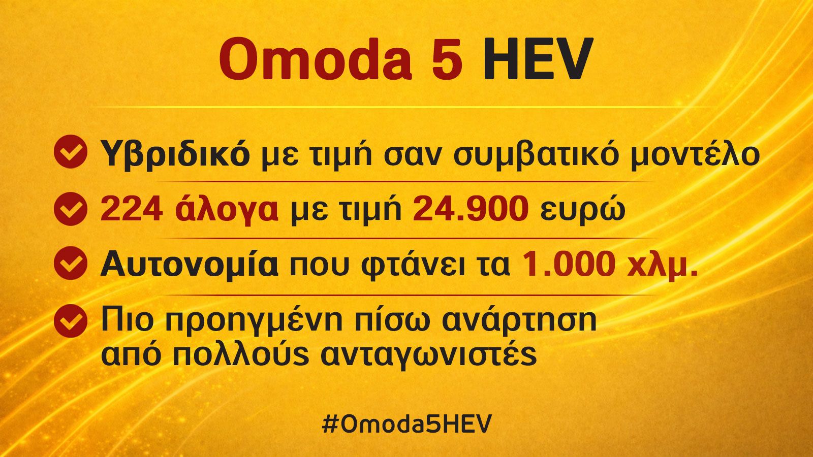 5 Πράγματα για το full υβριδικό Omoda 5 SHS-H με τα 224 άλογα