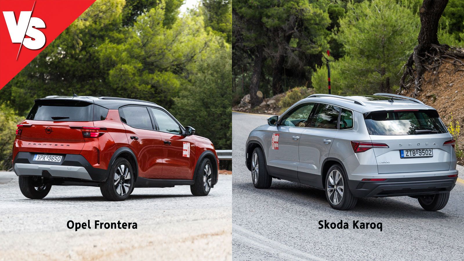 Με 6.000 ευρώ χαμηλότερη τιμή, το Opel Frontera αποτελεί πιο προσιτή οικογενειακή επιλογή, την ώρα που το Skoda Karoq δικαιολογεί το υψηλότερο κόστος 