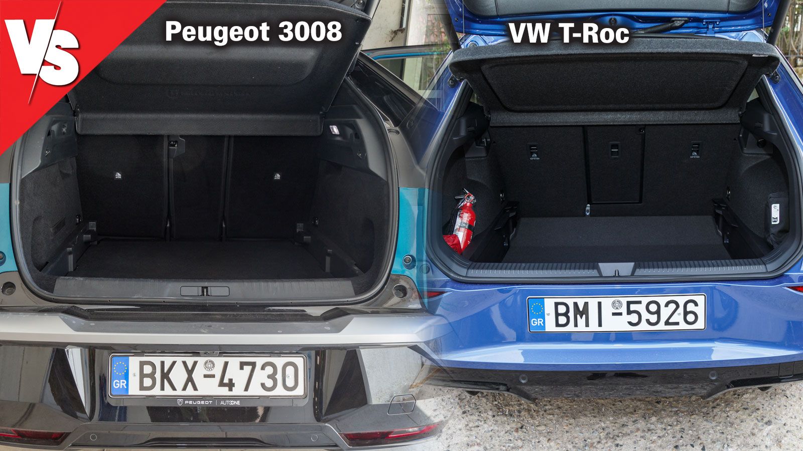 VS: To νέο VW T-Roc απέναντι στο μεγαλύτερο και premium Peugeot 3008