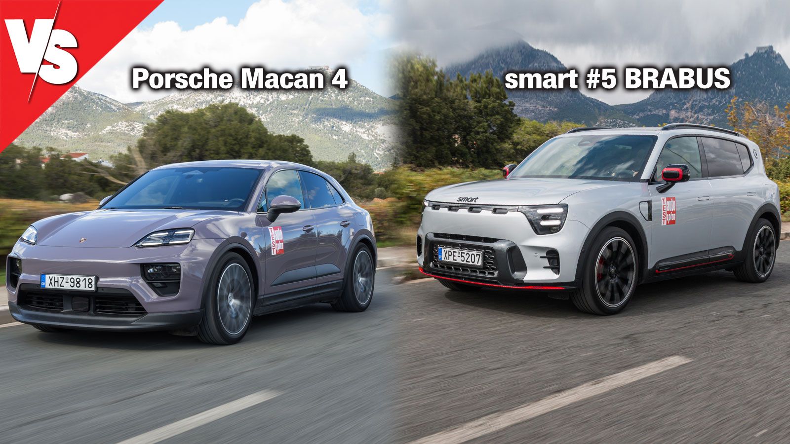 VS: Porsche Macan 4 408 PS vs smart #5 BRABUS 646 PS