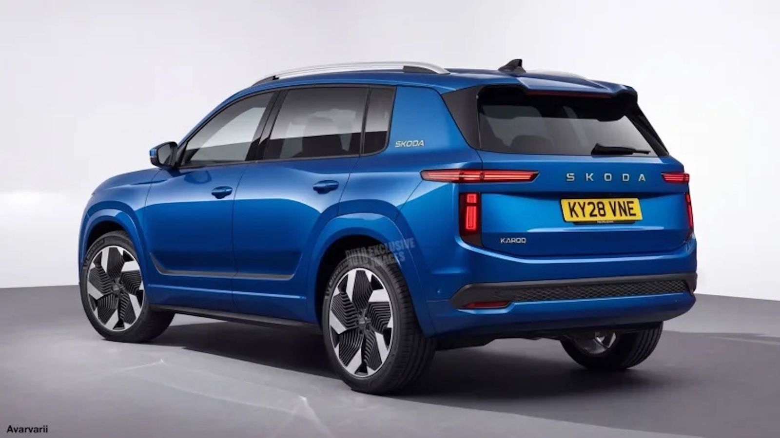 Ψηφιακή απεικόνιση της επόμενης γενιάς του Skoda Karoq. 