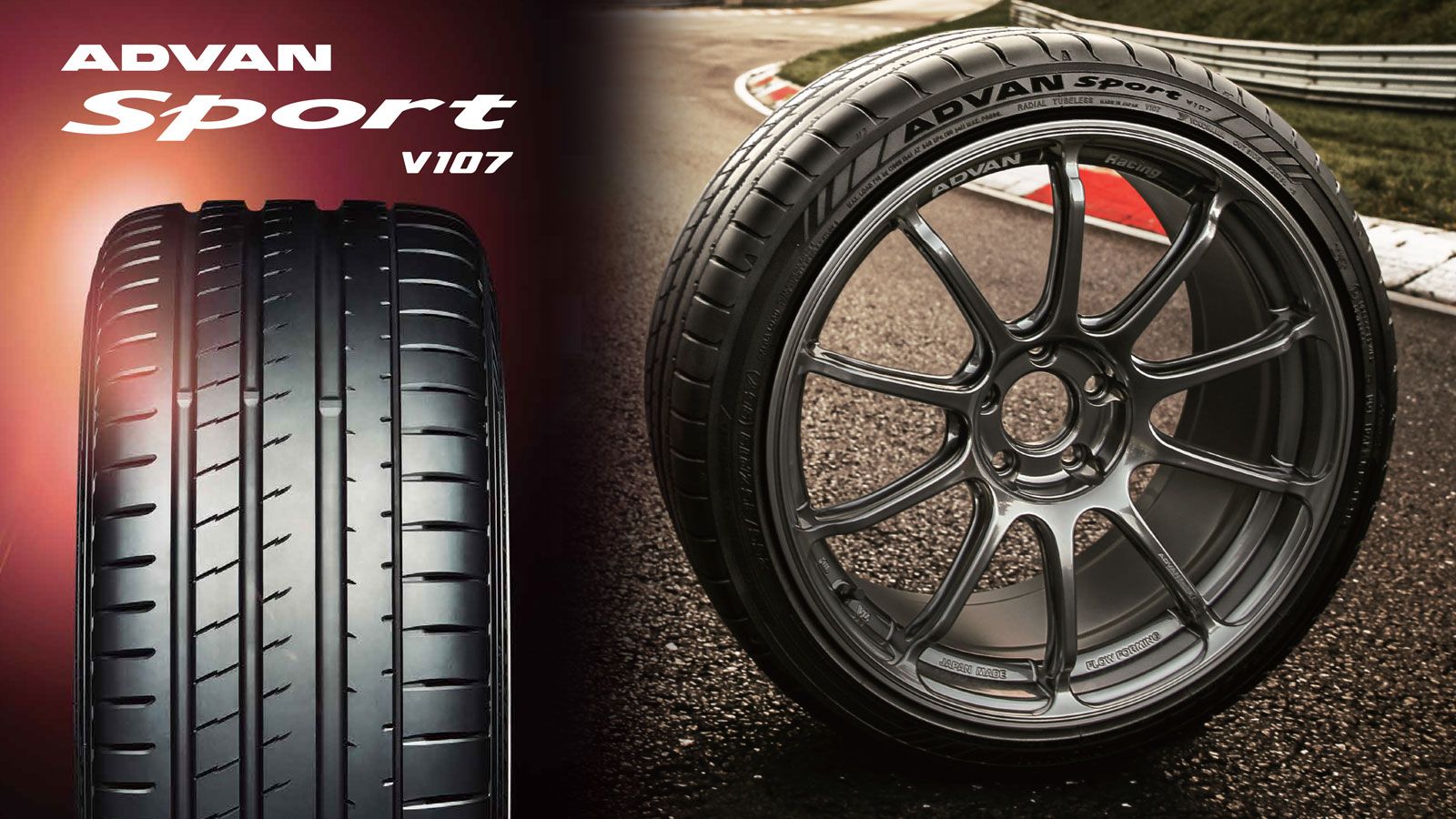 Το Yokohama ADVAN Sport V107 έχει τεχνολογίες που τις καταλαβαίνεις στο τιμόνι.