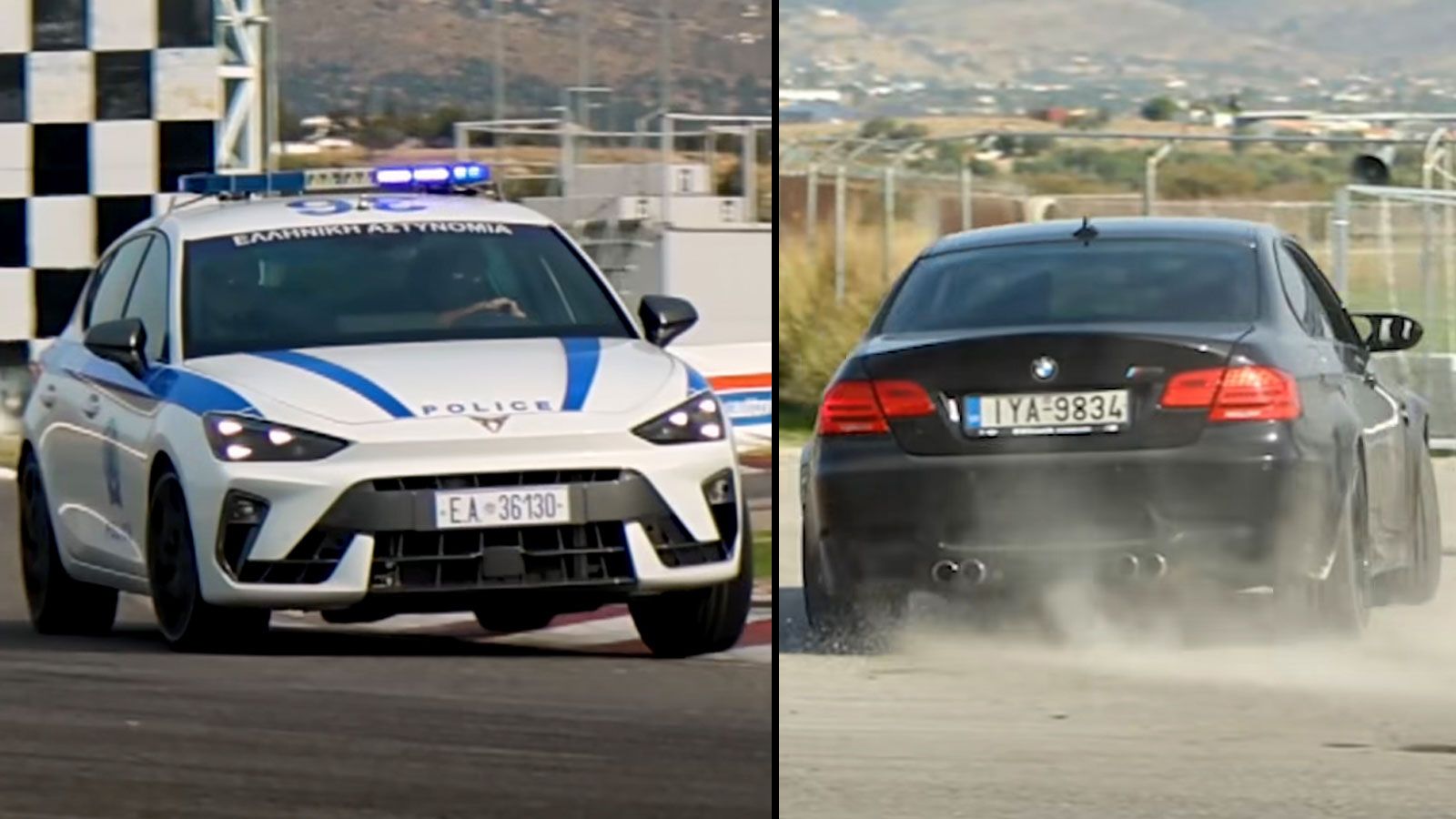 Περιπολικά CUPRA Leon VZ της Αμεσης Δράσης καταδιώκουν BMW M3 - Για ποιο λόγο;