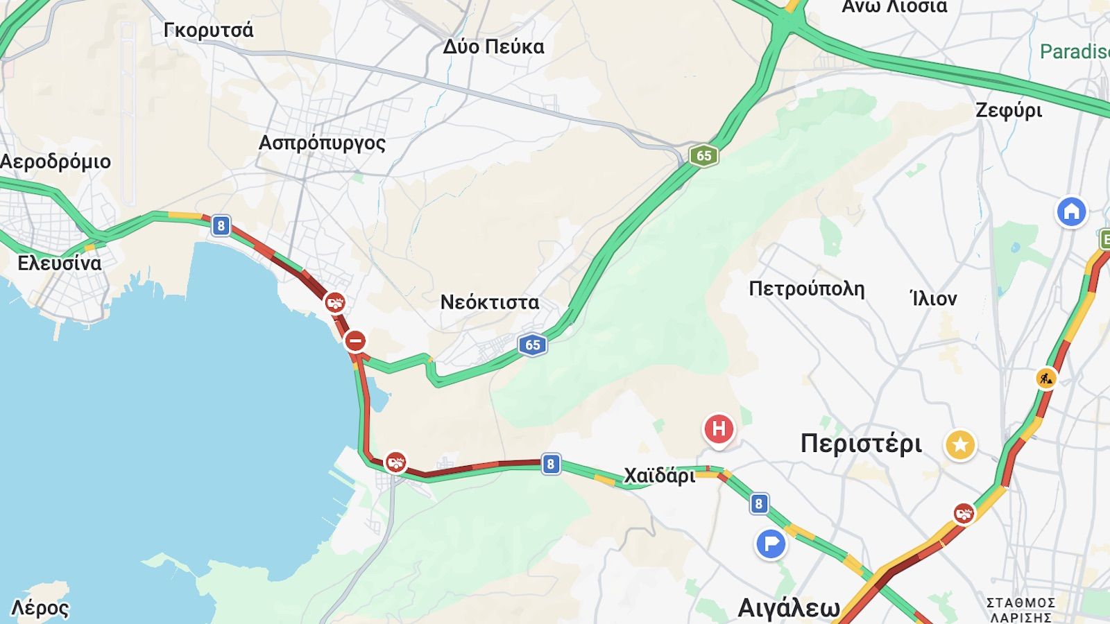 Τεράστια προβλήματα στην κυκλοφορία προς Κόρινθο. 