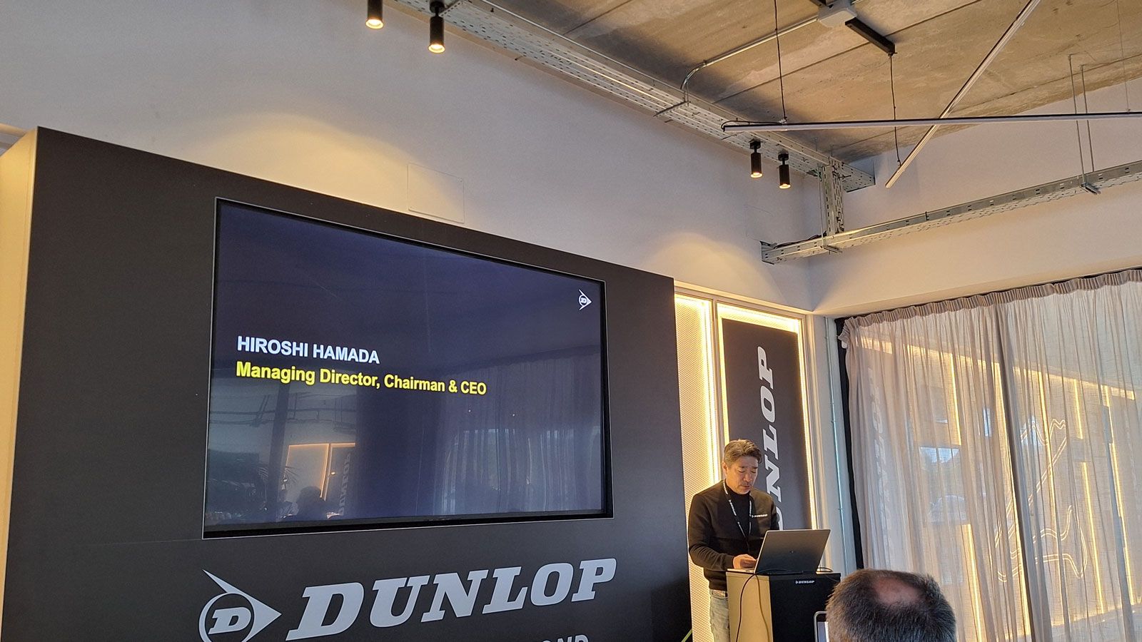 Ο κ. Hiroshi Hamada, Managing Director, Chairman και CEO της Dunlop Tyre Europe GmbH.