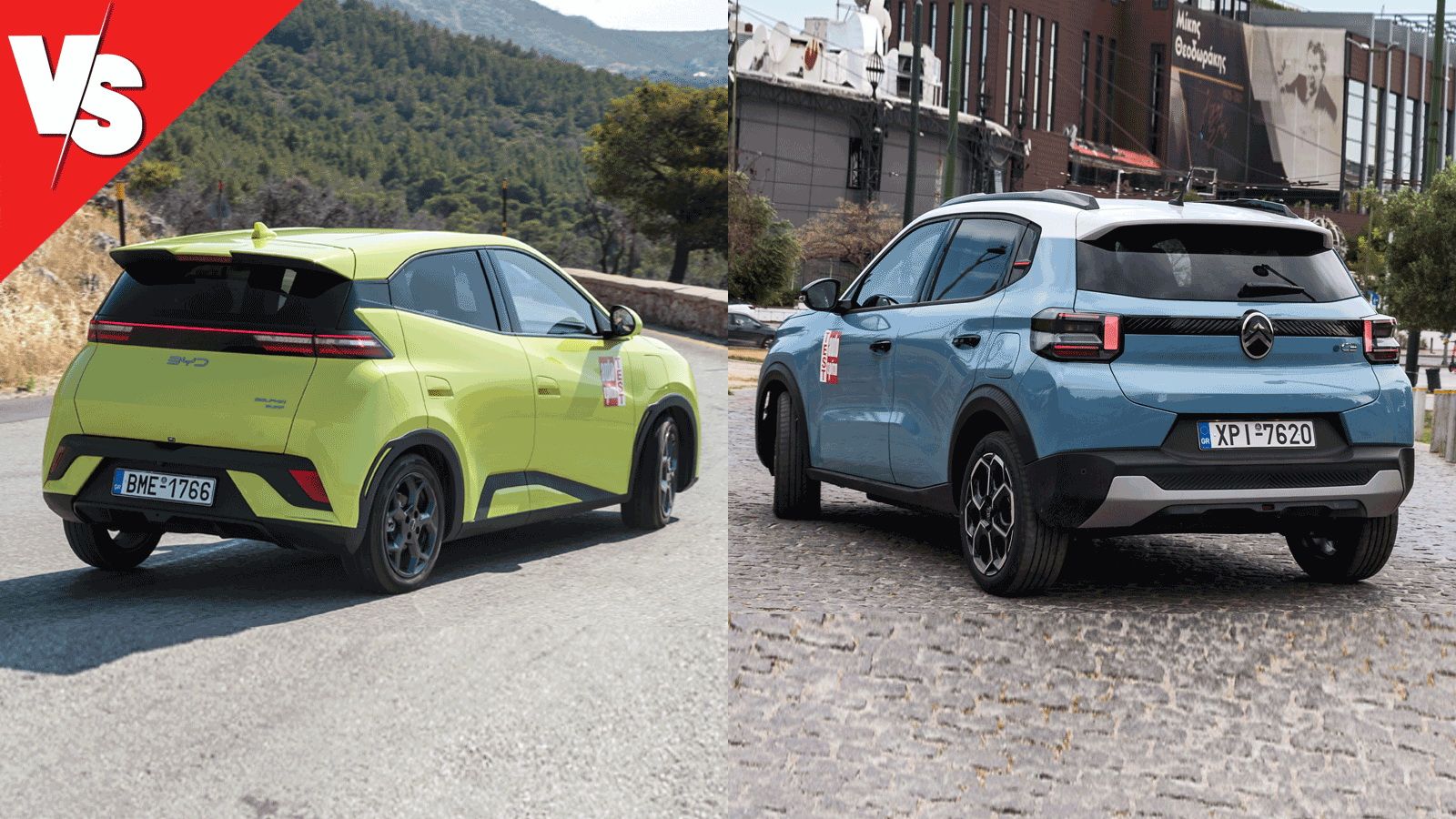 Στο δρόμο το BYD Dolphin Surf προσφέρει καλή ποιότητα κύλισης και ξεχωρίζει για την ευελιξία του (κύκλος στροφής 9,9 μ.), με το Citroen e-C3 να επενδύ