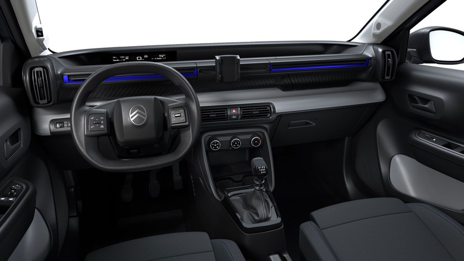 Η βασική You του βενζινοκίνητου Citroen C3 δεν έχει οθόνη infotainment αλλά το Smartphone Station, μία υποδοχή όπου κάνεις ραδιόφωνο το κινητό σου τηλ