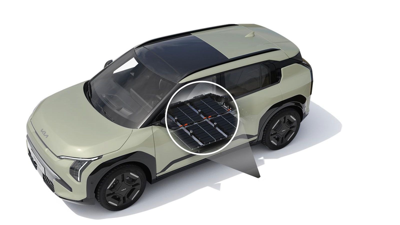 H μπαταρία φτάνει τις 81,4 kWh (με 78 kWh ωφέλιμη χωρητικότητα), αποτελώντας τη μεγαλύτερη που συναντά κανείς στα ηλεκτρικά SUV πόλης.