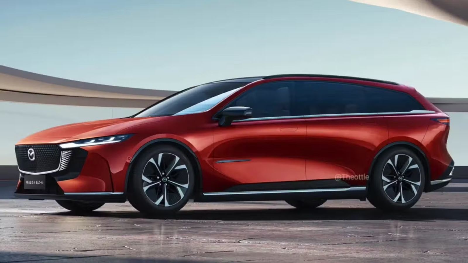 Render Mazda 6e station wagon