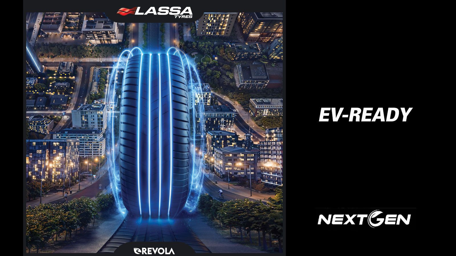 Χάρη στην τεχνολογία NextGen το Lassa Revola είναι το πρώτο EV-ready ελαστικό της μάρκας.