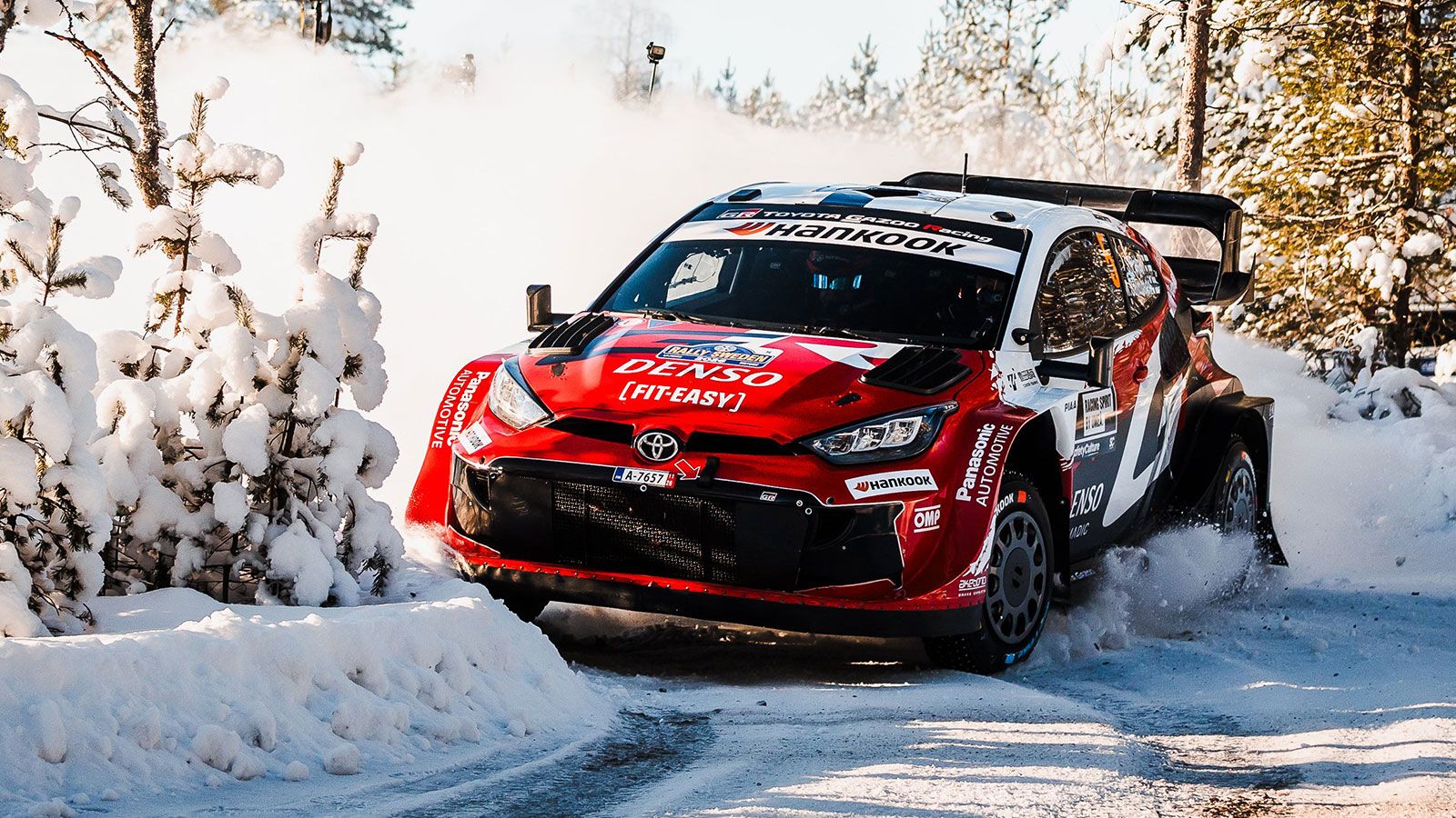 WRC Rally Σουηδίας: Καρέ της Toyota με πρώτο τον Evans