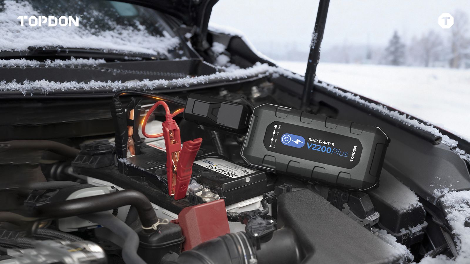 TOPDON V2200: Πανίσχυρος εκκινητής μπαταρίας.