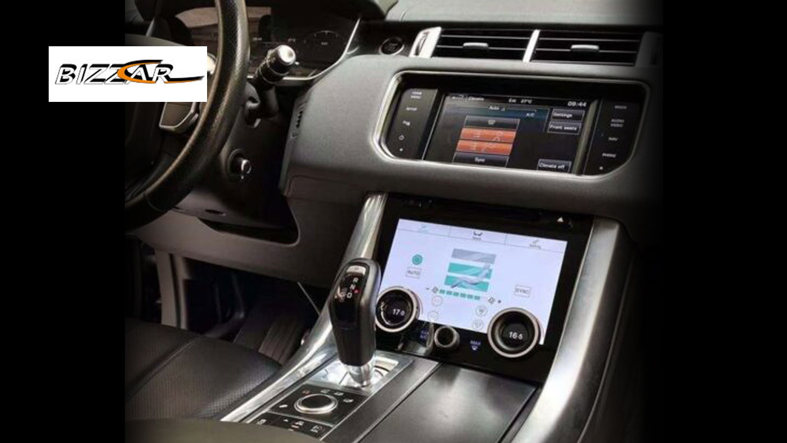 Χάρη στην οθόνη multimedia της Bizzar θα μπρείτε να ελέγχετε τον κλιματισμό του παλιού σας Range Rοver, όπως και στο νέας γενιάς μοντέλο.