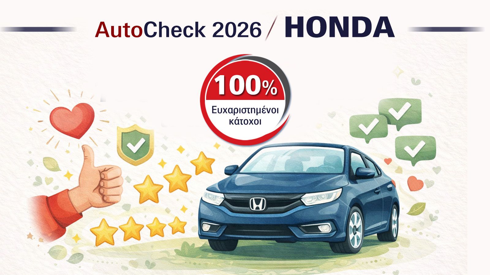 Οι κάτοχοι Honda δηλώνουν απόλυτη εμπιστοσύνη στη μάρκα και το after sales της 