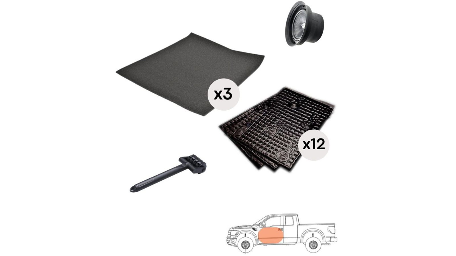 Πακέτο Ηχομόνωσης - SilentCoat για 2 Πόρτες