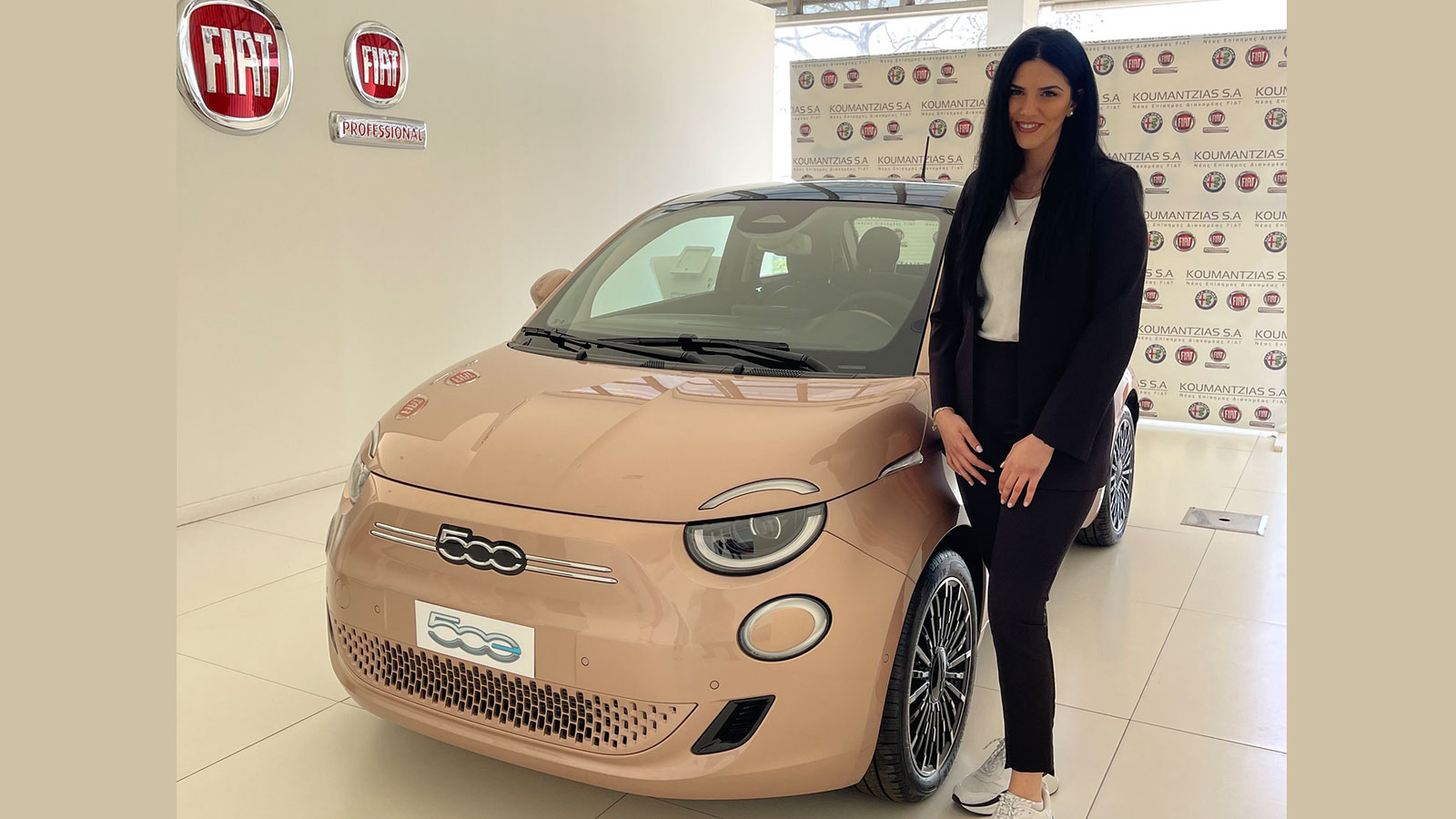 To νέο ηλεκτρικό Fiat 500 συναντά την Κουμαντζιάς Α.Ε.