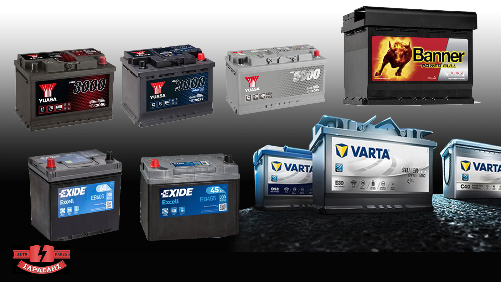 Premium μπαταριές οχημάτων από την SardelisAutoParts