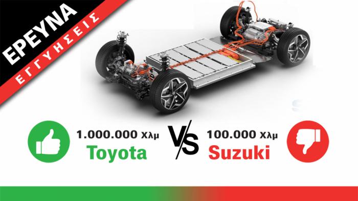 Τoyota η κορυφαία εγγύηση σε ηλεκτρικά-PHEV, Suzuki η χειρότερη