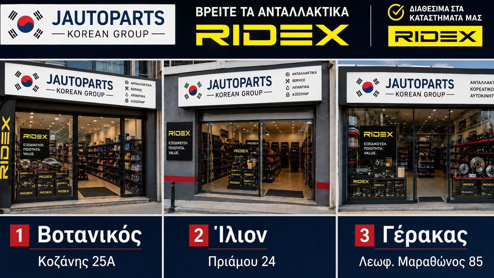 RIDEX ανταλλακτικά: Το γνήσιο aftermarket από την JAutoParts Korean Group
