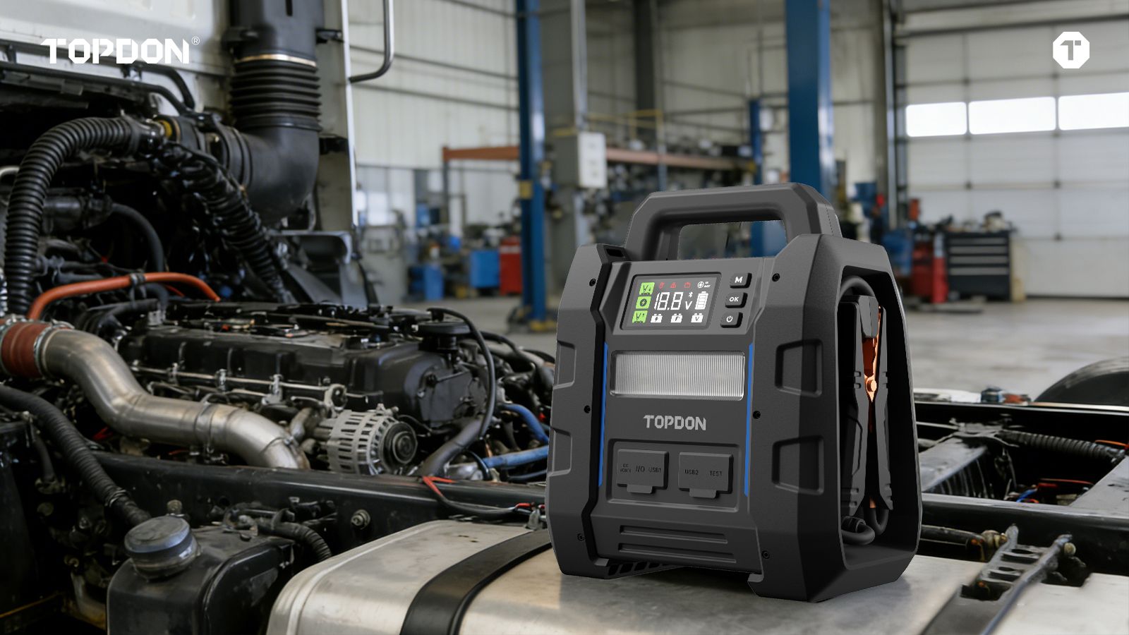 Topdon V4500 Plus: Εκκινητής μπαταρίας 4.500A για συνεργεία
