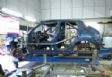 To Nissan Juke-R σε αρχική φάση κατασκευής.