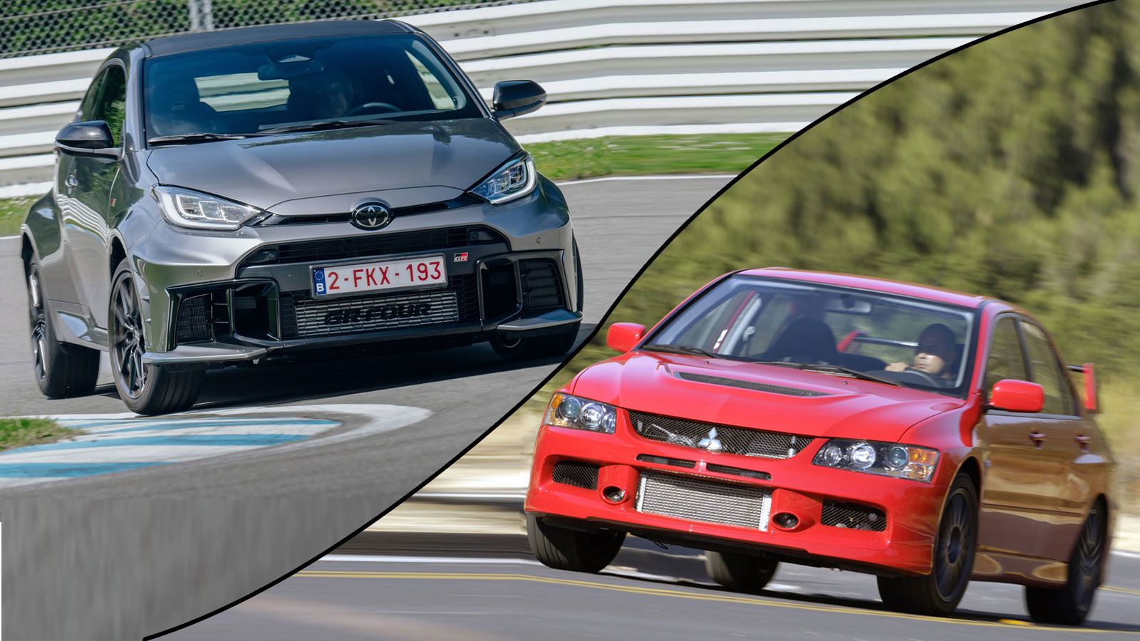 Mitsubishi Lancer Evo του '07 ή ολοκαίνουργιο Toyota GR Yaris; Mitsubishi Lancer Evo του '07 ή ολοκαίνουργιο Toyota GR Yaris;