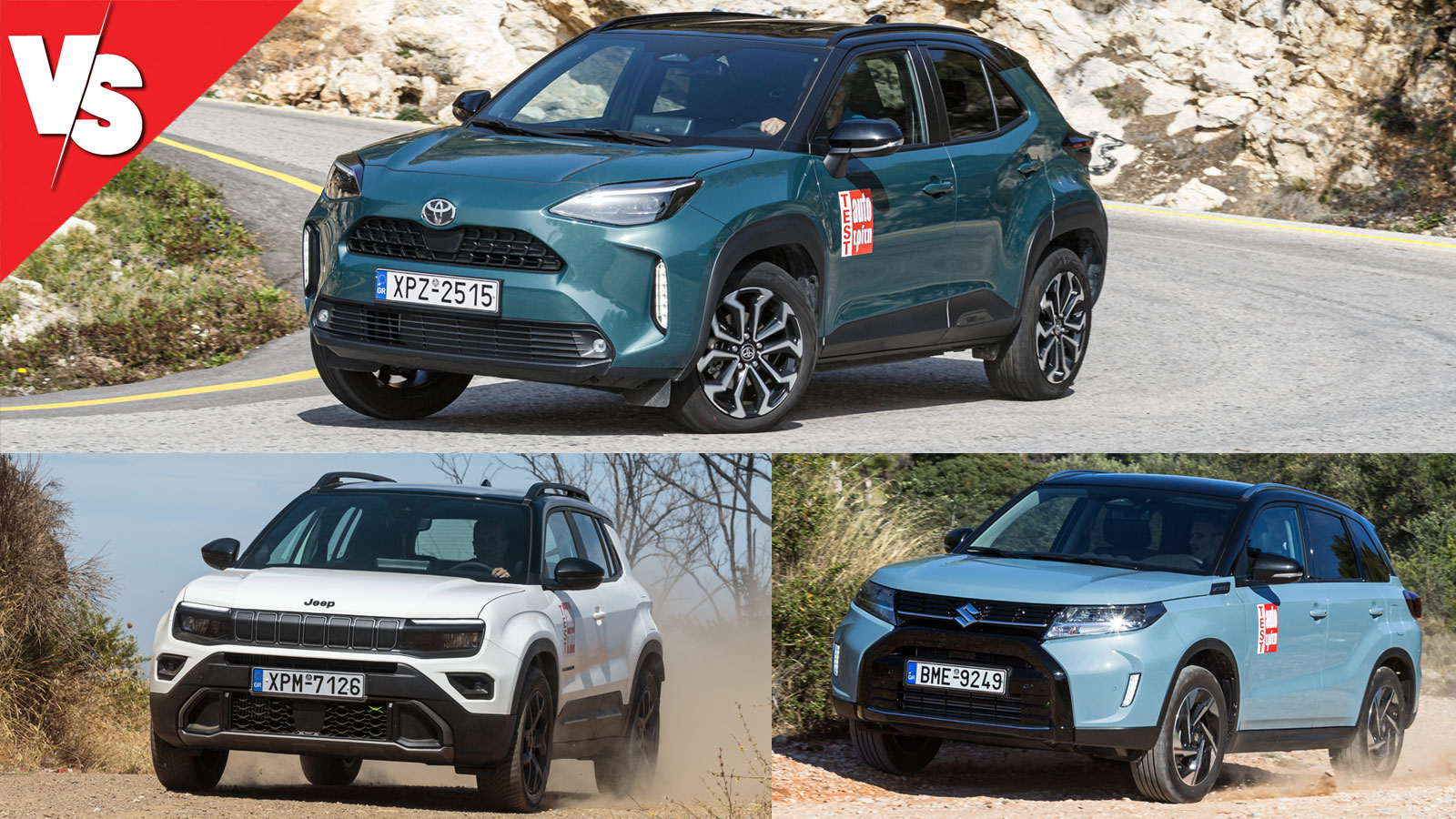 Ποιο 4κίνητο city SUV -Jeep Avenger, Suzuki Vitara ή Toyota Yaris Cross 