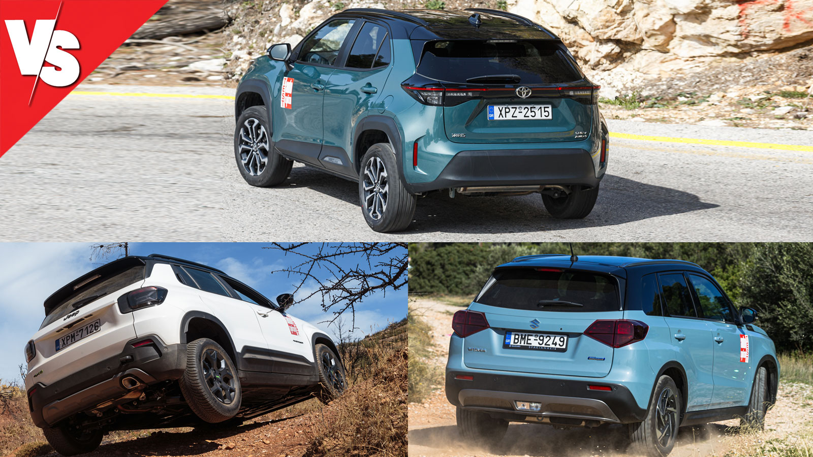 Avenger, Vitara & Yaris Cross: Τι 4κίνηση έχουν & πώς είναι στο δρόμο; Avenger, Vitara & Yaris Cross: Τι 4κίνηση έχουν & πώς είναι στο δρόμο;
