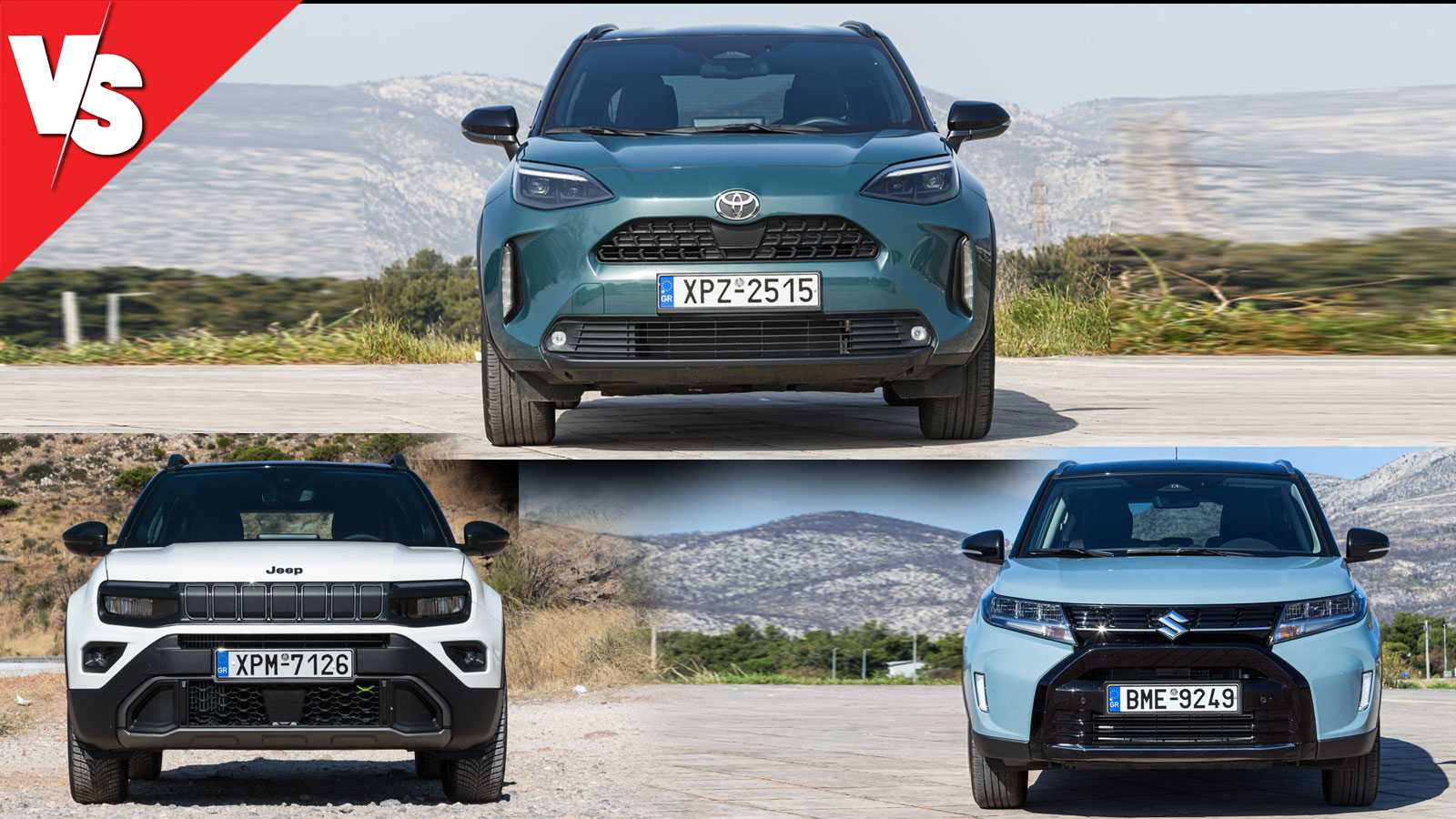 4κίνητα Avenger, Vitara & Yaris Cross: Ποιο αξίζει περισσότερο;