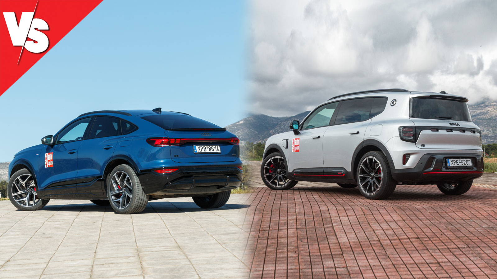 Κομψή και εκλεπτυσμένη σιλουέτα έχει το Audi Q6 SB με την χαρακτηριστική coupe πίσω κλίση της οροφής. Στο smart #5 υπάρχει πιο… SUV προσέγγιση, σε σημείο που δεν καταλαβαίνεις ότι μιλάμε για ένα