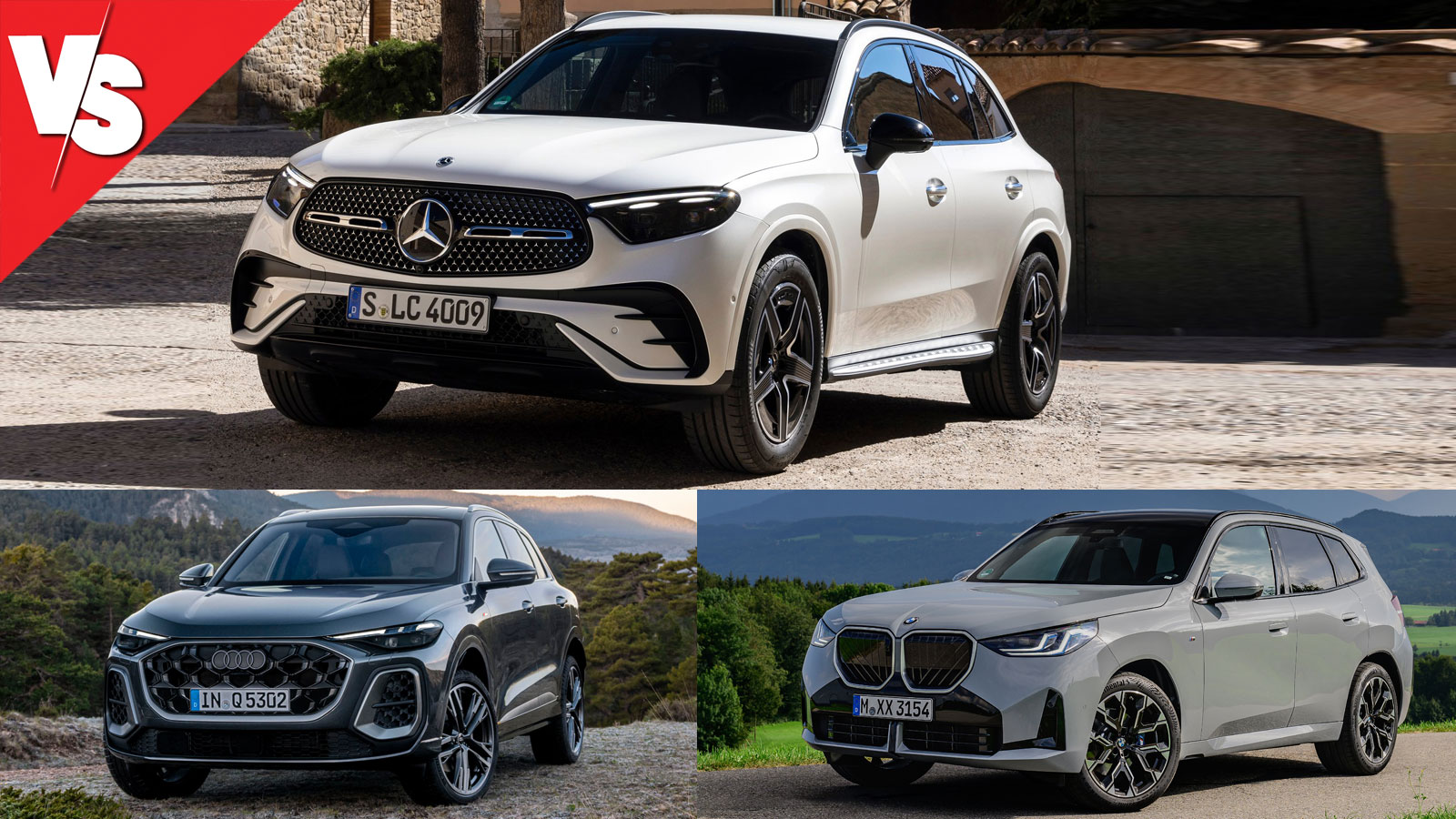 Πολυτέλεια, οικονομία & 4x4: Diesel SUV Audi Q5, BMW X3 & Mercedes GLC