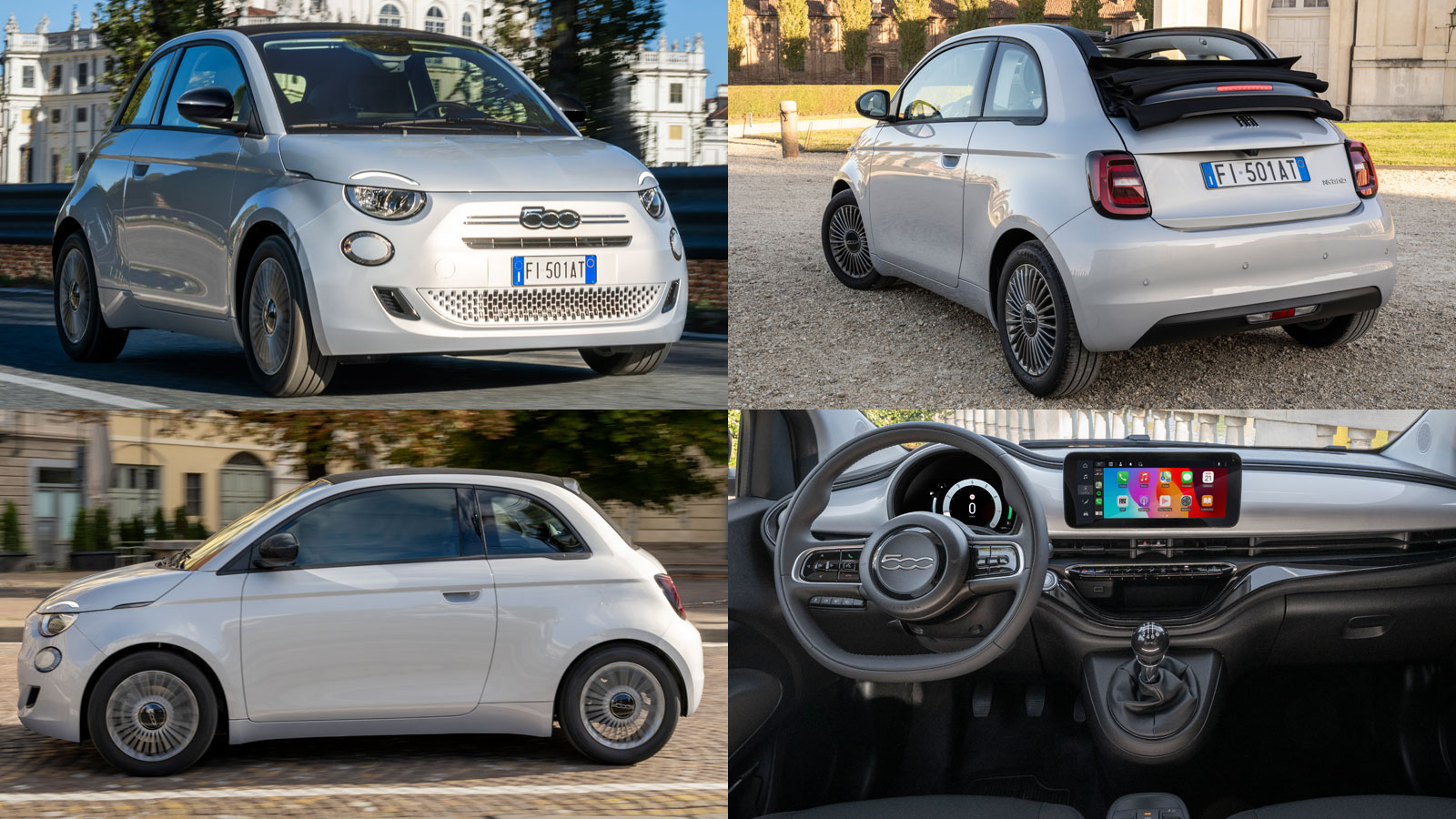 Το μοντέρνο σχεδιαστικό προφίλ του Fiat 500 ενισχύεται από το γεγονός ότι προσφέρεται σε διαφορετικά είδη αμαξώματος (βλέπε έκδοση cabrio). Το μοντέρνο σχεδιαστικό προφίλ του Fiat 500 ενισχύεται από το γεγονός ότι προσφέρεται σε διαφορετικά είδη αμαξώματος (βλέπε έκδοση cabrio).