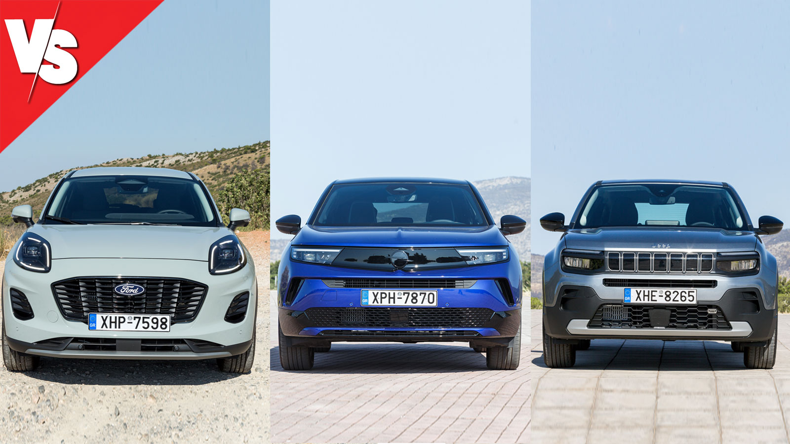 Το Ford Puma απορρέει ένα δυναμικό σχεδιαστικό προφίλ, όπως αυτό προκύπτει από το καμπυλωτό αμάξωμα και τα φαρδιά μετατρόχια. Νεανικό design έχει το Opel Mokka με την χαρακτηριστική λωρίδα στο εμπρός 