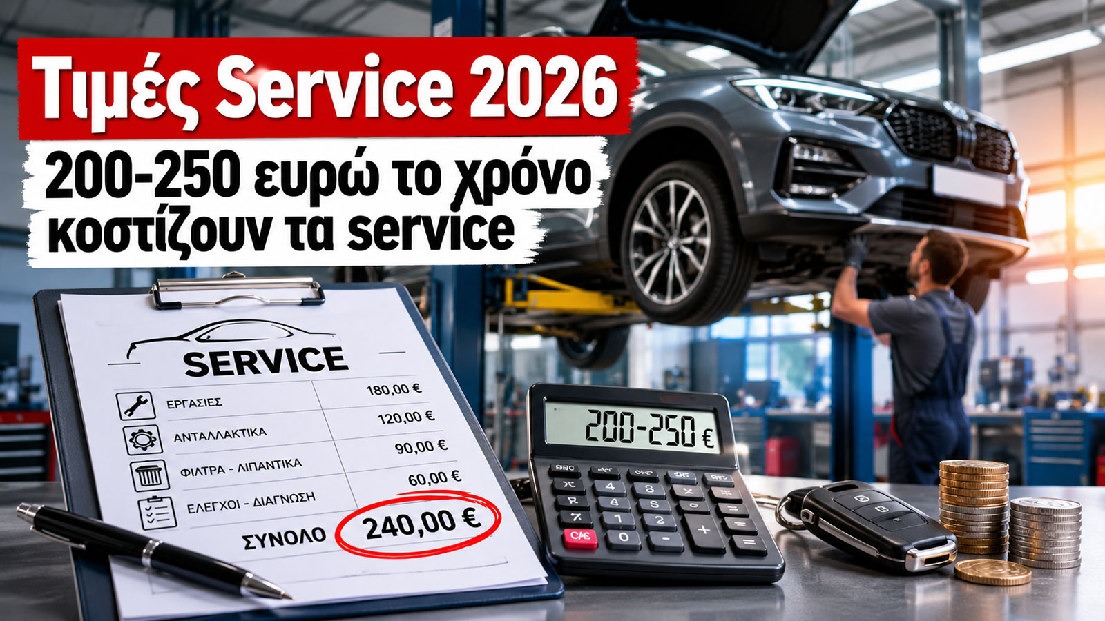 Οι τιμές service όλων των μαρκών 