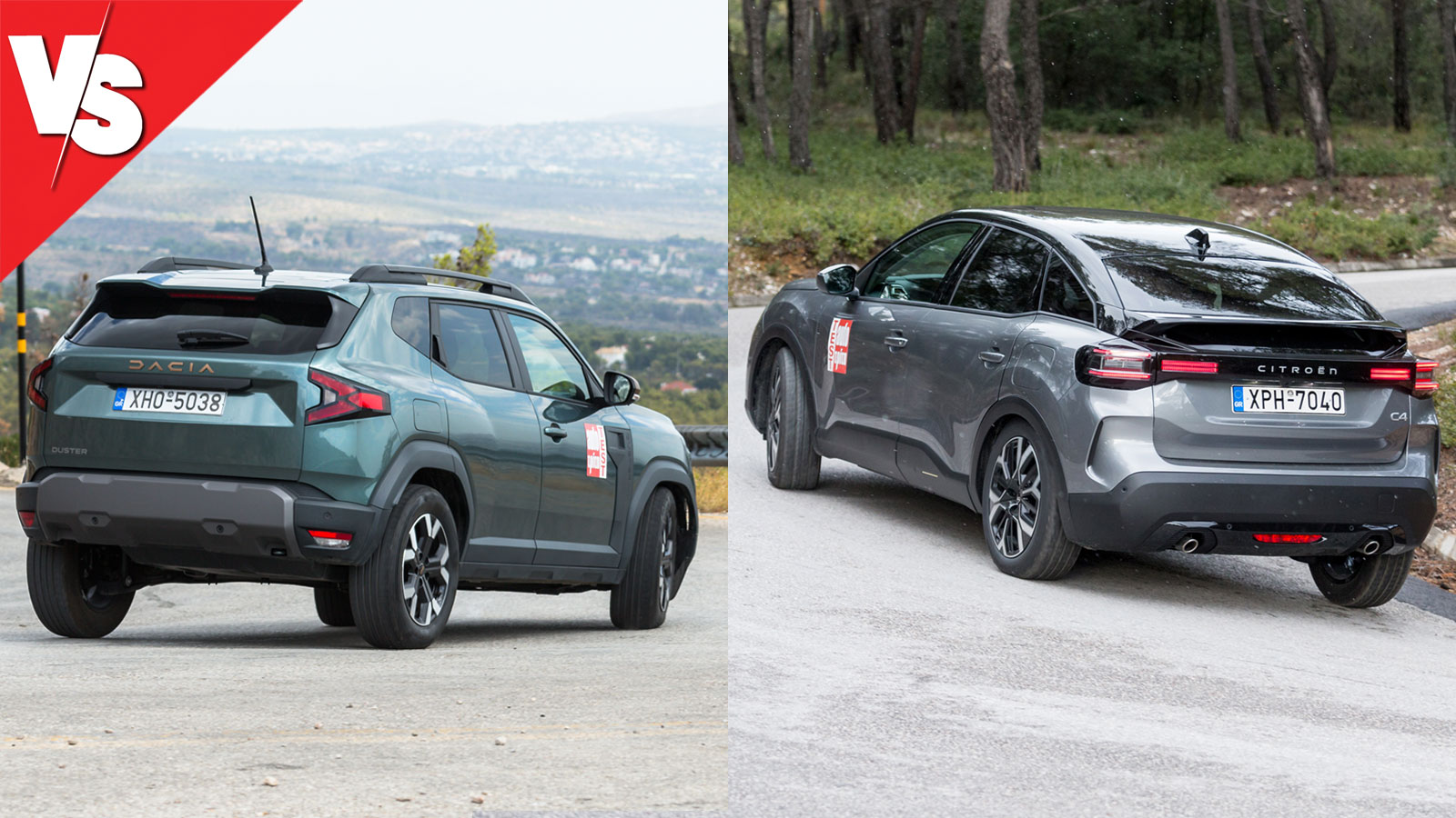 Το Citroen C4 εστιάζει κυρίως στην άνεση της καθημερινότητας, με το Dacia Duster να ξεχωρίζει κυρίως για τις off-road δυνατότητές του. Το Citroen C4 εστιάζει κυρίως στην άνεση της καθημερινότητας, με το Dacia Duster να ξεχωρίζει κυρίως για τις off-road δυνατότητές του.