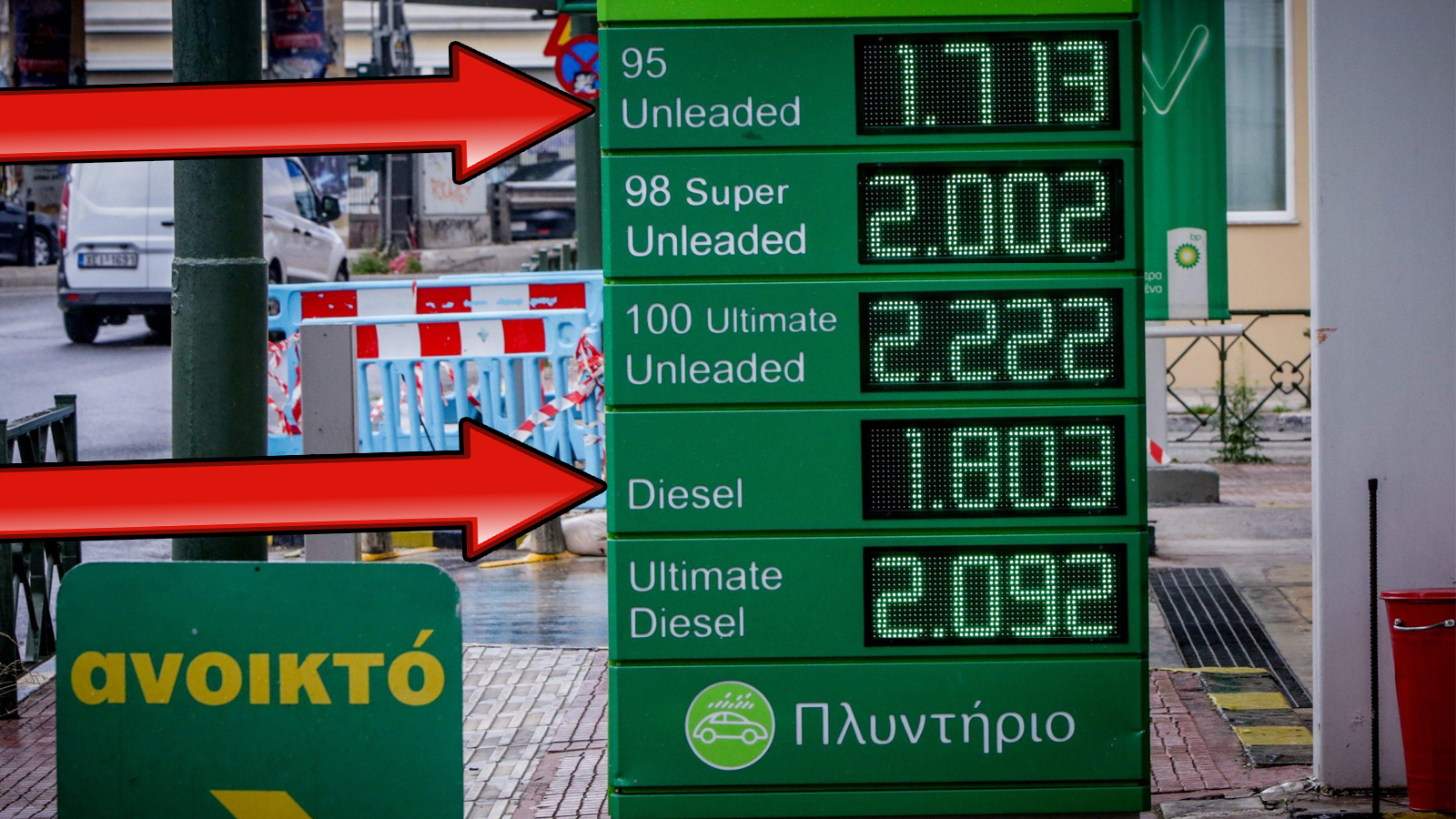 Πού γίνεται το diesel ακριβότερο από τη βενζίνη; Πού γίνεται το diesel ακριβότερο από τη βενζίνη;