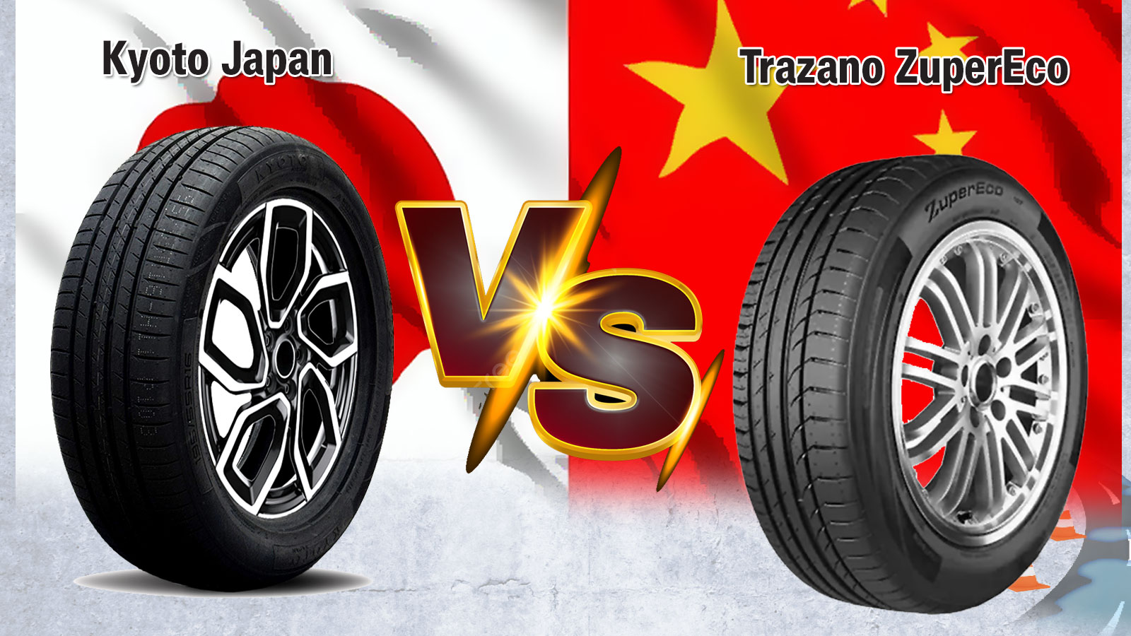 Test AutoΤρίτη: Φθηνά λάστιχα Kyoto Japan KO720 vs Trazano ZuperEco Z-107. Ποιο φρενάρει καλύτερα, ποιο στρίβει στο βρεγμένο;