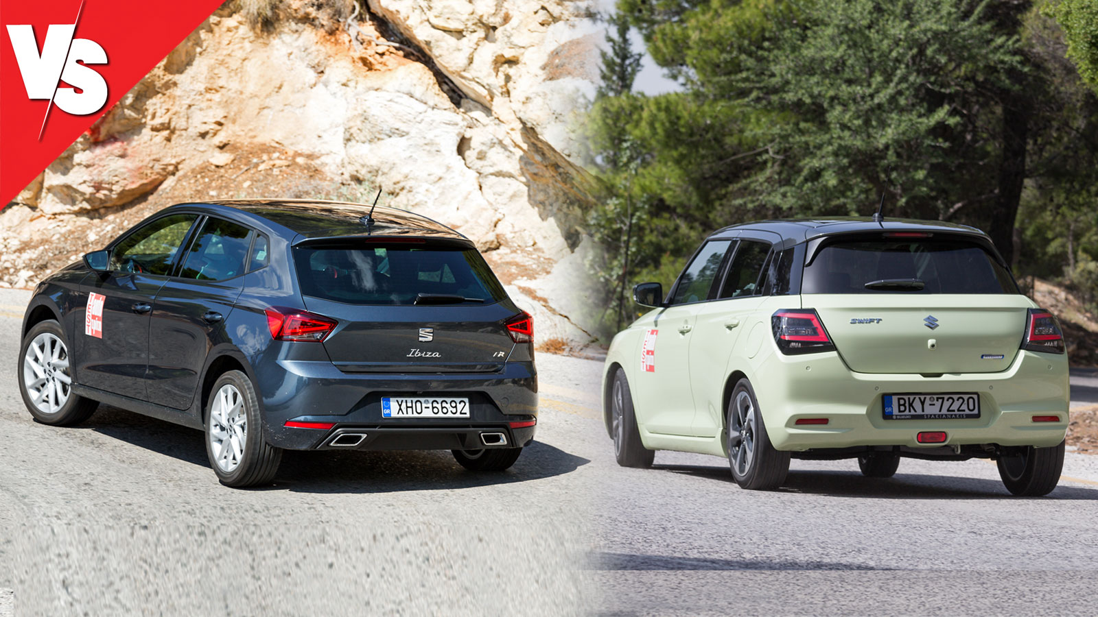 Ανεξαρτήτως κινητήριου συνόλου, το SEAT Ibiza προβάλλει ένα πιο ολοκληρωμένο και ευχάριστο οδηγικό προφίλ σε σχέση με το Suzuki Swift.