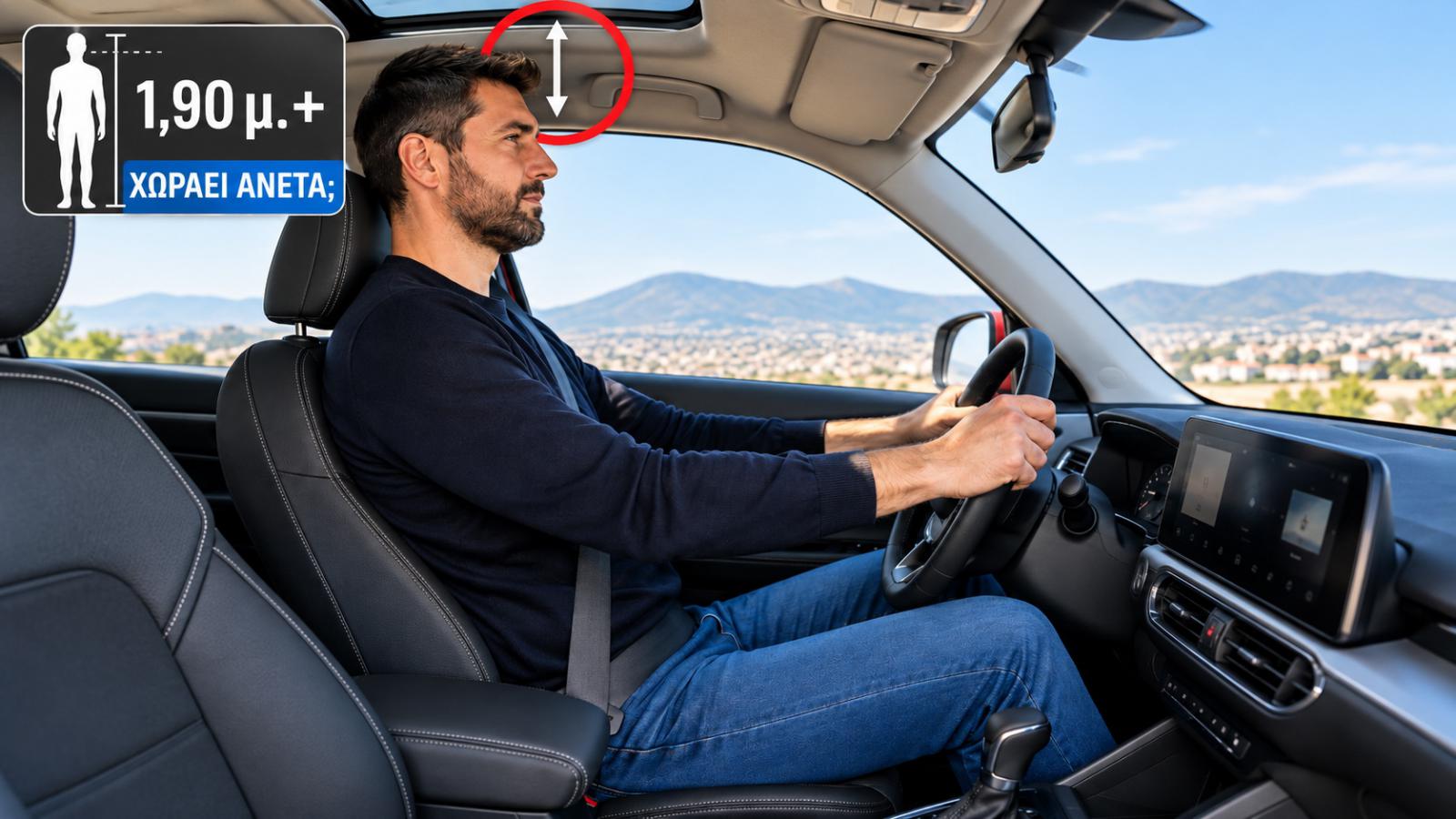 Σε ποια μικρά SUV κάθεται άνετα & βολικά ένας ψηλός οδηγός; 